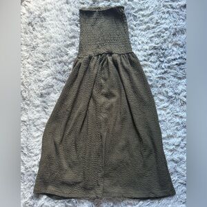H&M Khaki Textured Skirt